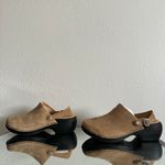 Rocky 4EurSole Tan Nubuck Leather Cottagecore Boho Flower Slip On Comfort Clogs Photo 11