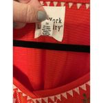 New York Laundry  Women's Blouse Tunic Plus Size 3X Red Colorful Embroidery NEW Photo 3