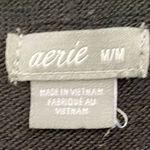 Aerie  Women’s Size Medium Oversized Black Crewneck‎ Pullover Sweater Photo 4