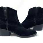 Forever 21 black faux suede western ankle booties, size 8 Photo 7