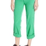 Columbia Womens size 16  Aruba outdoors Roll up Pants mint green Omni shade NWT Photo 0