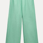 ZARA WOMEN - STRIPED BOXER STYLE PAJAMA PANTS Photo 1