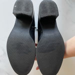 LOFT  Women Heel Ankle Boots Black Size 10M Faux Leather Zip Photo 8