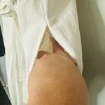 COLOVOS Women's White Tank Top Tie Front Sleeveless Pocket Midi Dress Size 2 Photo 11