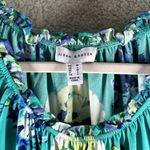 Susan Graver Womens Tops Size M Liquid Knit Floral Print Chiffon Trim Blouse Photo 3