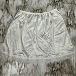 Whimsigoth Fairycore Vintage White Lace Trim Slip Skirt Women Sz XL Made In USA Photo 1