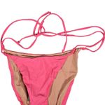 J.Crew  Curved-waist cheeky string bikini bottom with beads in Tea Rose M‎ NWT Photo 7