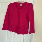 Cache  Fuchsia V-Neck Women's Sweater Photo 9