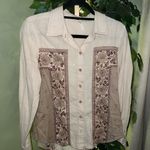 Free People  Born Free Button Down Long Sleeve Shirt Size XS Photo 0