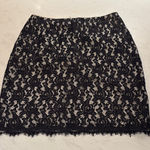 Diane Von Furstenberg  Elegant Black Lace Skirt Photo 0