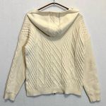 Women’s Cable Knit Jacket Hooded Sweater Zippered Size M Size M Photo 7