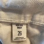 Urban Outfitters High Rise Baggy Off White Denim Jeans Photo 3