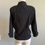XCVI ‎ Sophia Poplin Stretch Jacket Size Small NWT Zip Up Cotton Blend 3/4 Sleeve Photo 2
