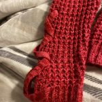 American Rag  Dark Pink Knitted Long Sleeve Chunky Cable Knit Sweater Sz Medium Photo 4