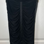 Cache  Black Pencil Tuxedo Skirt Gathered‎ Luxe Jersey Size 2 Y2K Style Photo 0