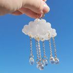 Korean Vintage Acrylic Cloud Earrings Photo 2
