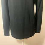 Talbots Petite Black White V-neck Crochet Knit Sweater Size LP Photo 11