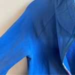 Lilly Pulitzer Popover Solid Blue Half Zip Sweatshirt w/Kangaroo Pocket Sz S EUC Photo 6