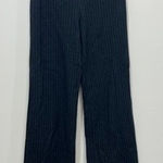 J. McLaughlin  Carter Pants 2 NWT $198 Wide Leg Career Cotton Navy Pinstripe Photo 0