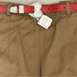 L.S.A. Classics Brown Skirt And Red Belt Vintage 80s? Deadstock Read 28 waist Size undefined Photo 2