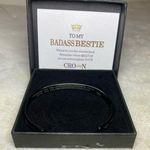 Bada** Bestie Bracelet Engraved Black with Box EUC Photo 0