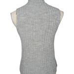 Bartolini Sleeveless Mock Neck Cable Knit Wool Sweater Gray Size S Photo 1