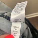 Athleta High Rise H2O Chaturanga Black/Gray Striped Marble Capri Leggings Photo 5