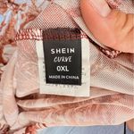 SheIn  curve plus size body con sheer mushroom print dress with wavy hem 0xl Photo 3