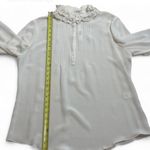 T Tahari ‎ Elegant White Ruffled Women's Top Photo 6