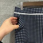 The Limited  Pencil Skirt Women 6 Navy White Polka Dot Pockets‎ Office Preppy Photo 5