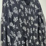 Lane Bryant Black Floral Dress with Pintucking Size 26/28 Plus Size Floral Dress Photo 4
