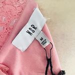 NSR‎ Puff Sleeve Lace Midi Dress, Size Medium, 6/8, Pink, NWT Pink Photo 10