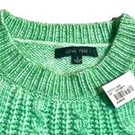 Love Tree  Pistachio Ombre Oversized‎ Cropped Cable Knit Sweater Juniors Large Photo 4