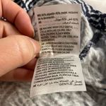 Boho Geometric Print Peasant Blouse Navy White Style & Co 0X Blue Photo 3