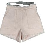 Elie Tahari Shorts Womens 8 Pink Tweed Fringe Hem Modern Chic Preppy Elle Woods Photo 0
