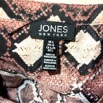 Jones New York Snakeskin Blouse Women's Large Shirt Photo 6
