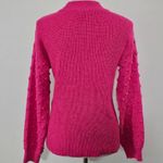 Vince Camuto Aurora Pink Bobble Stitch Sleeve Pullover Sweater Size Small Photo 4