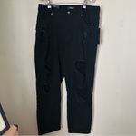 American Bazi Jeans Mom High Rise Black Distressed Casual Trendy Photo 11