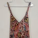 ZARA Bordeaux Floral Paisley Maxi Dress Photo 4