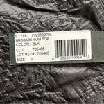 Elizabeth and James Brocade Yumi Peplum Black Tank Top Small NWT Photo 5