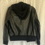 White Birch  Black Faux Leather Jacket.Size S Photo 12