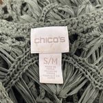 Chico's Paula Crochet Chianti Poncho Sz S/M Round Neck Photo 6