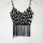 LA Hearts Black Daisy Crop Top PacSun L.A. Hearts Fringe Size Small Photo 3