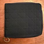 Christian Dior Vintage Black Quilted Wallet with Gold pull Photo 0