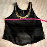 Free People Aztec Louie Black beaded Embellished open back Tank Top size Med Photo 8