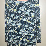 J Jill Pure Jill Floral Long Sleeves Tunic | Medium Photo 0