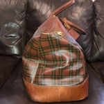 Ralph Lauren Tartan Plaid Red Brown Boston Weekend Travel Doctor’s Bag 55cm Photo 12