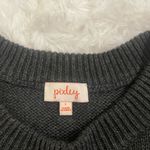 Pixley gray yellow crewneck sweater top shirt woman’s large EUC Photo 3