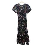 Anthropologie Somerset Maxi Dress – Black Floral Motif, Women’s Size XXS Photo 2