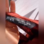 ZARA   Maxi leght Dress with Ring Detail orange size L Photo 3